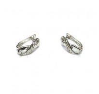 E000889 Genuine Sterling Silver Stylish Earrings Infinity Solid Hallmarked 925 Handmade